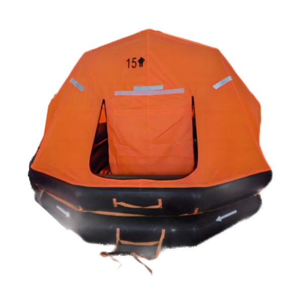 Self-Righting Inflatable Life Raft for Fishing